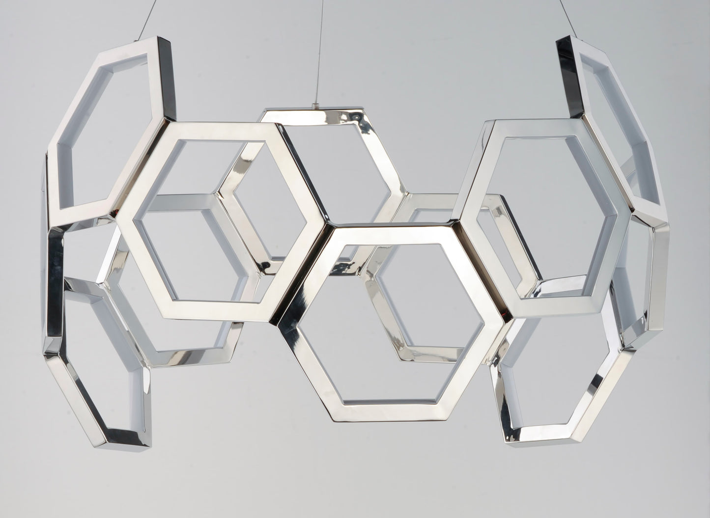 Polygon 30" Wide LED Chandelier