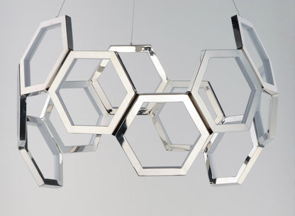 Polygon 30" Wide LED Chandelier