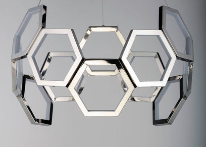 Polygon 30" Wide LED Chandelier