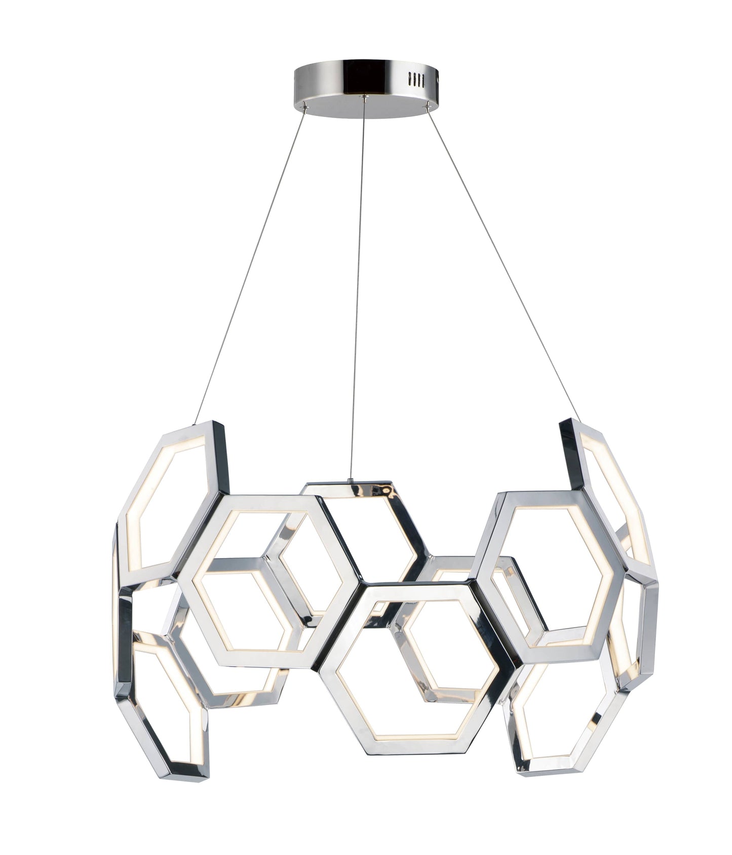 Polygon 30" Wide LED Chandelier