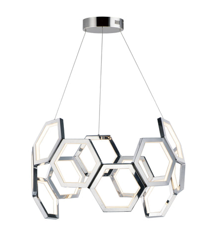 Polygon 30" Wide LED Chandelier