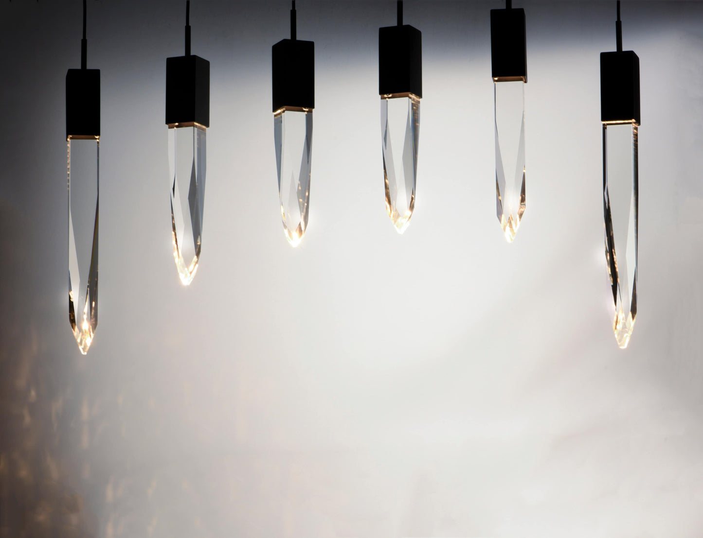 Quartz 6 Light 39" Wide LED Linear Pendant