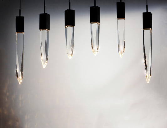 Quartz 6 Light 39" Wide LED Linear Pendant