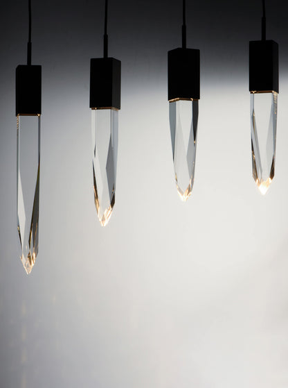 Quartz 6 Light 39" Wide LED Linear Pendant