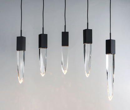 Quartz 6 Light 39" Wide LED Linear Pendant