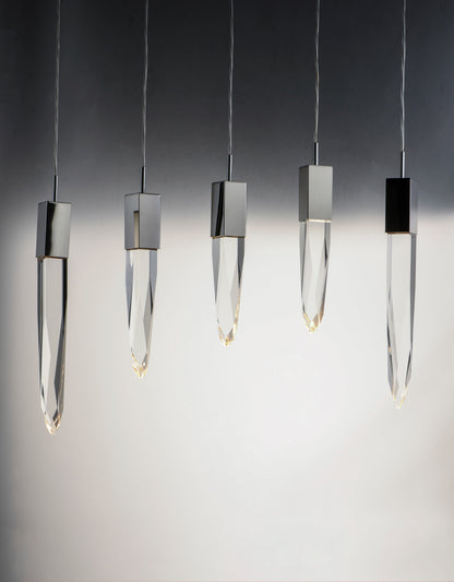 Quartz 6 Light 39" Wide LED Linear Pendant