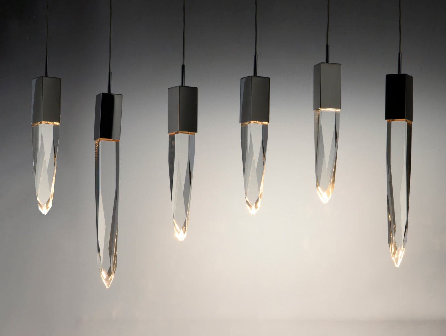 Quartz 6 Light 39" Wide LED Linear Pendant