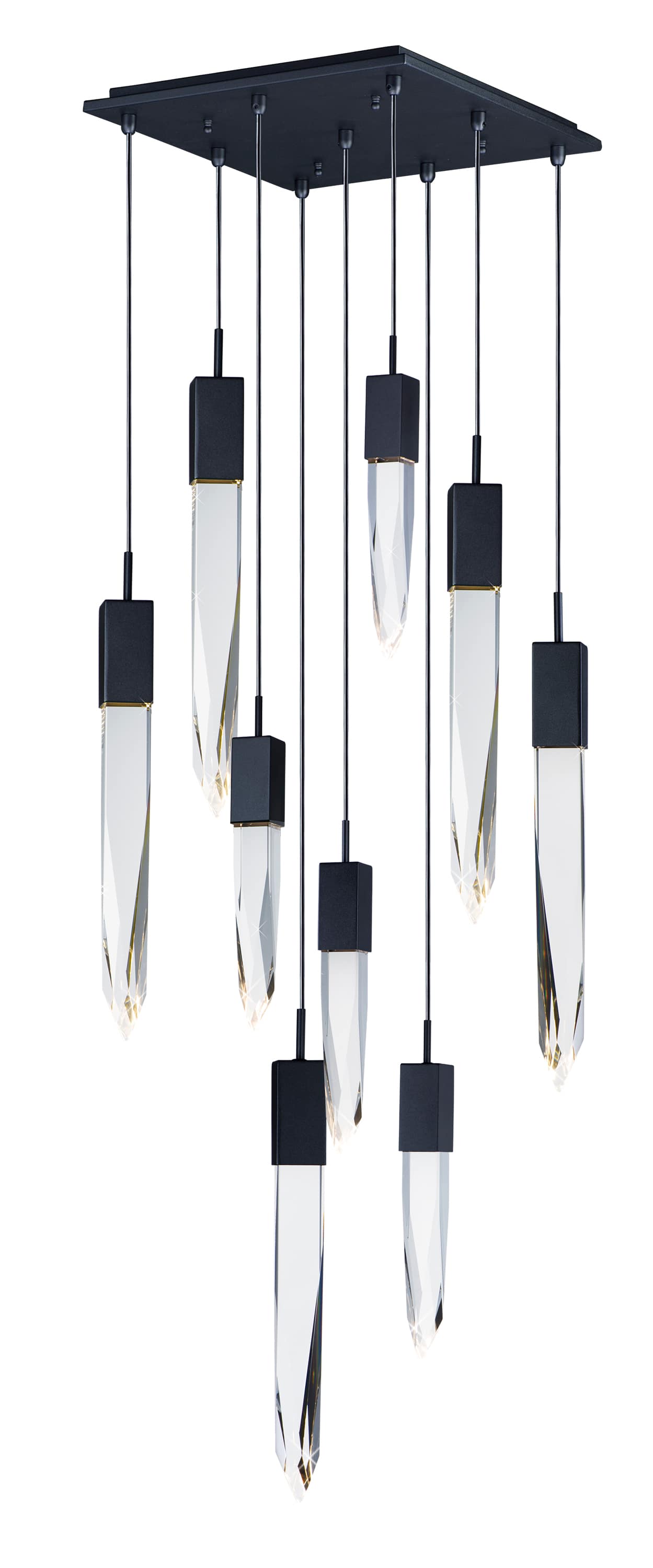 Quartz 9 Light 16" Wide LED Multi Light Pendant