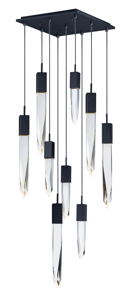Quartz 9 Light 16" Wide LED Multi Light Pendant