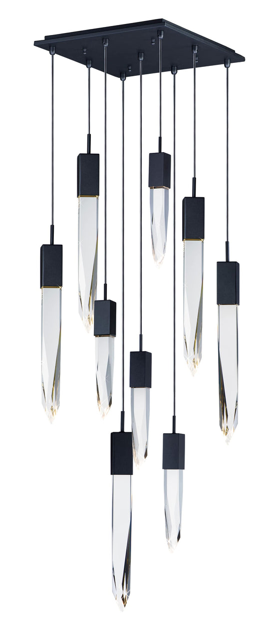 Quartz 9 Light 16" Wide LED Multi Light Pendant