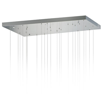 ET2 Rinkle 35 1/2" Wide Polished Chrome 13-Light LED Pendant
