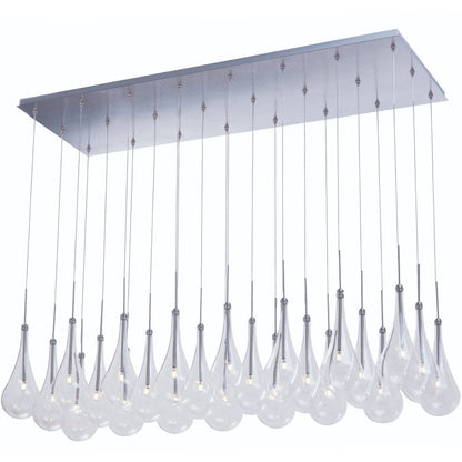Larmes 52" Wide 24 Light Linear LED Multi Pendant