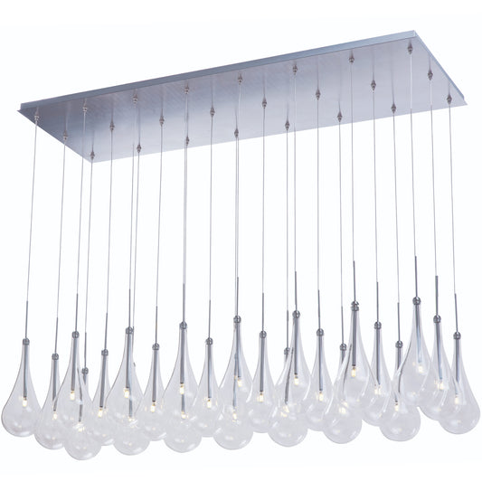 Larmes 52" Wide 24 Light Linear LED Multi Pendant