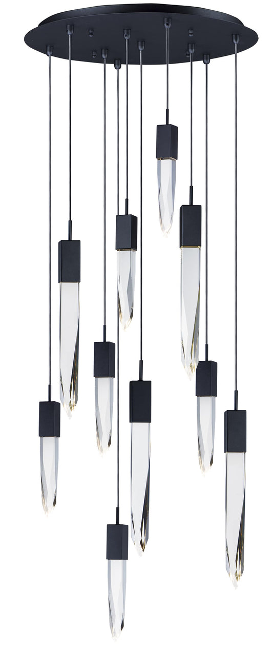 Quartz 10 Light 20" Wide LED Multi Light Pendant