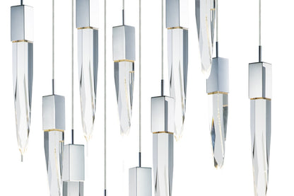 Quartz 12 Light 39" Wide LED Linear Pendant