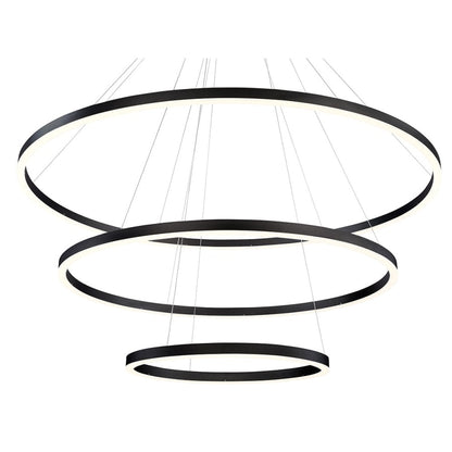 Eurofase Lighting Spunto Three-Tier 61" Wide 3000K LED Ring Chandelier