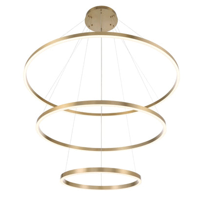Eurofase Lighting Spunto Three-Tier 61" Wide 3000K LED Ring Chandelier