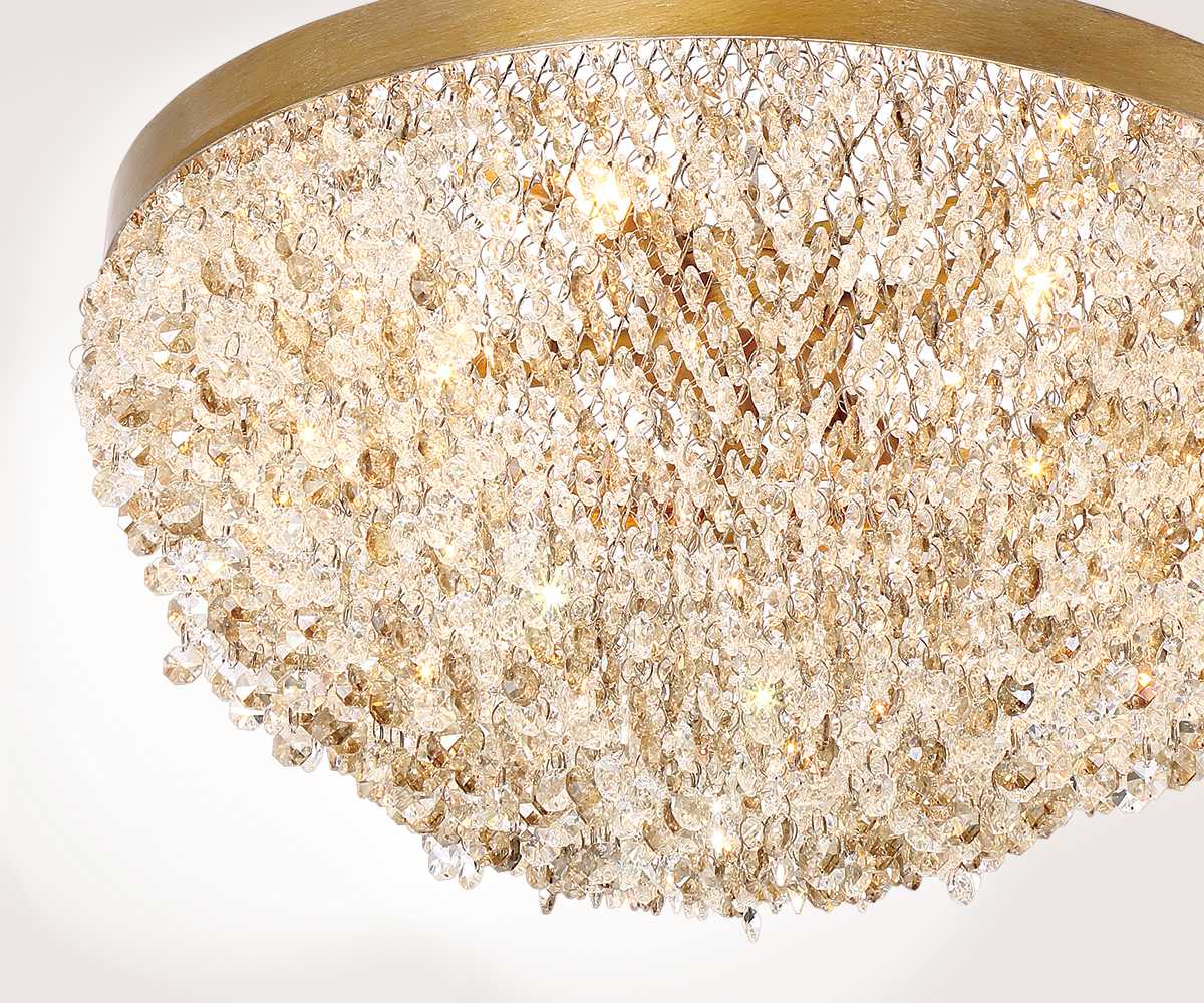 Mondo 15 Light 59" Wide Crystal Linear Chandelier