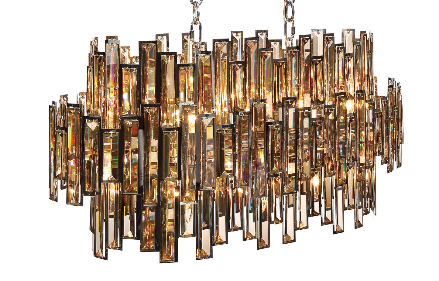 Vienna 16 Light 41" Wide Crystal Linear Chandelier