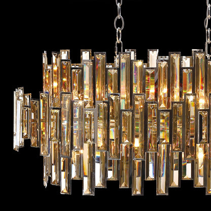 Vienna 16 Light 41" Wide Crystal Linear Chandelier
