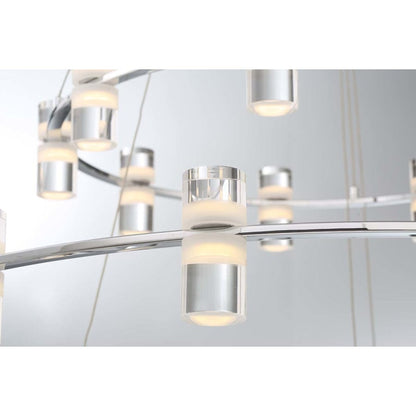 Eurofase Lighting Netto 41" Wide LED 3 Tier Ring Chandelier