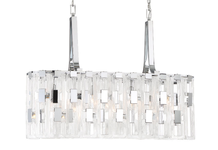 Viviana 7 Light 37" Wide Linear Chandelier
