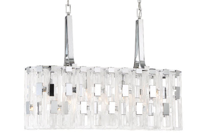 Viviana 7 Light 37" Wide Linear Chandelier