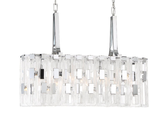 Viviana 7 Light 37" Wide Linear Chandelier