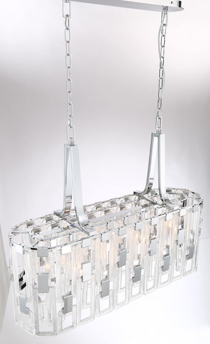 Viviana 7 Light 37" Wide Linear Chandelier