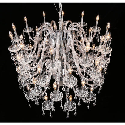 Eurofase Lighting Ferrero 48 Light 42" Wide Crystal Chandelier
