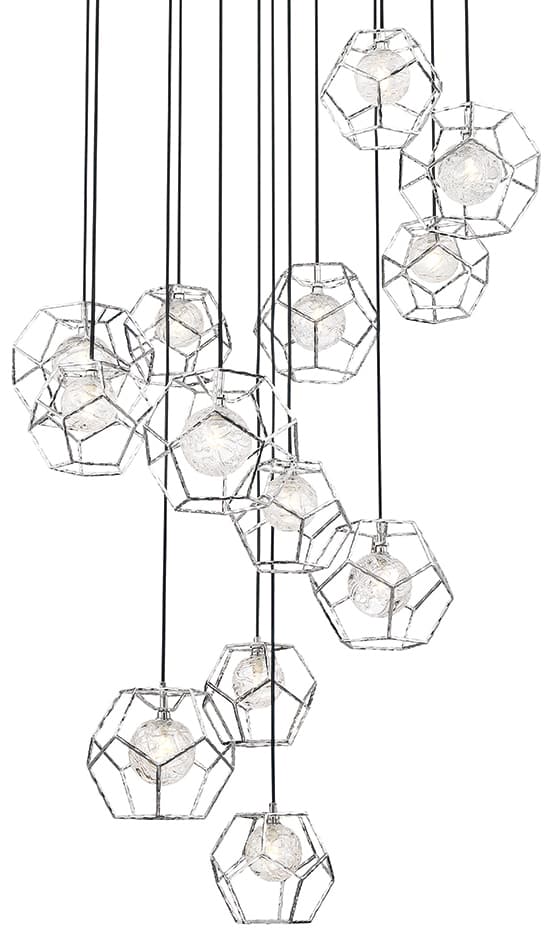 Norway 13 Light 41" Wide LED Multi Light Pendant