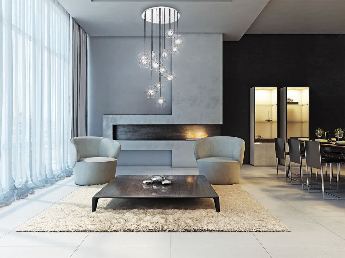 Norway 13 Light 41" Wide LED Multi Light Pendant