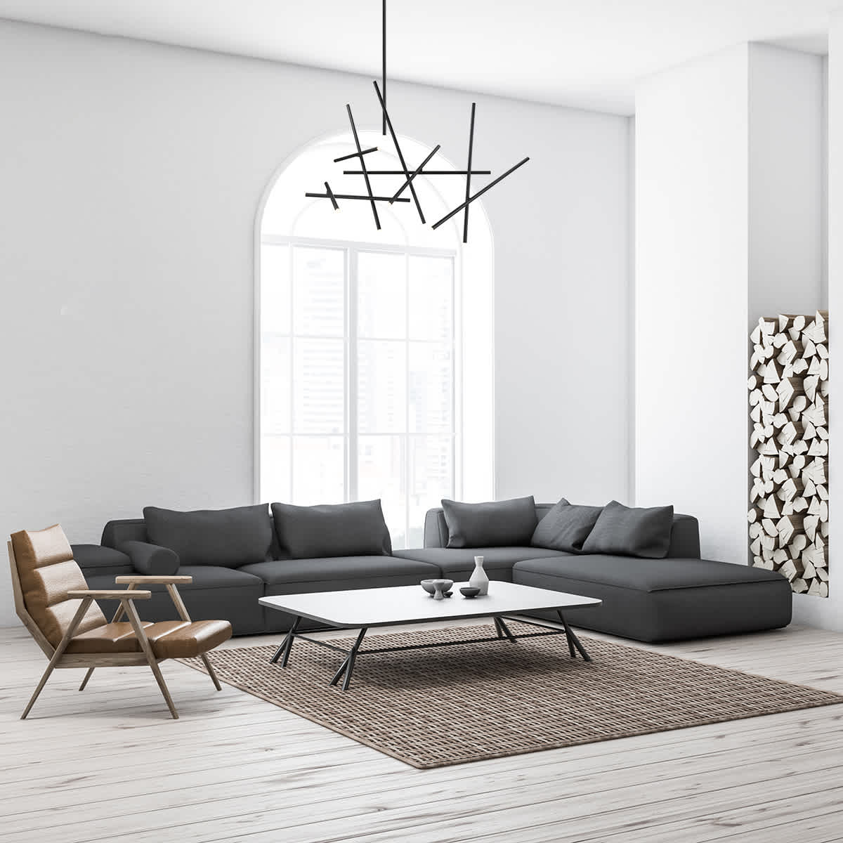 Crossroads 18 Light 59" Wide LED Chandelier
