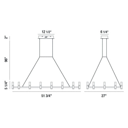 Eurofase Lighting Albany 18 Light 52" Wide LED Chandelier
