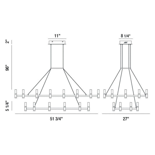 Altamont 30 Light 52" Wide LED Chandelier