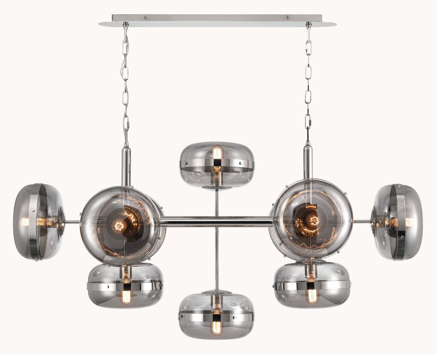 Nottingham 10 Light 55" Wide Linear Chandelier