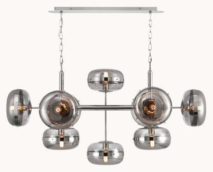 Nottingham 10 Light 55" Wide Linear Chandelier