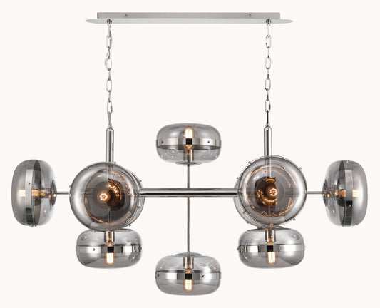 Nottingham 10 Light 55" Wide Linear Chandelier