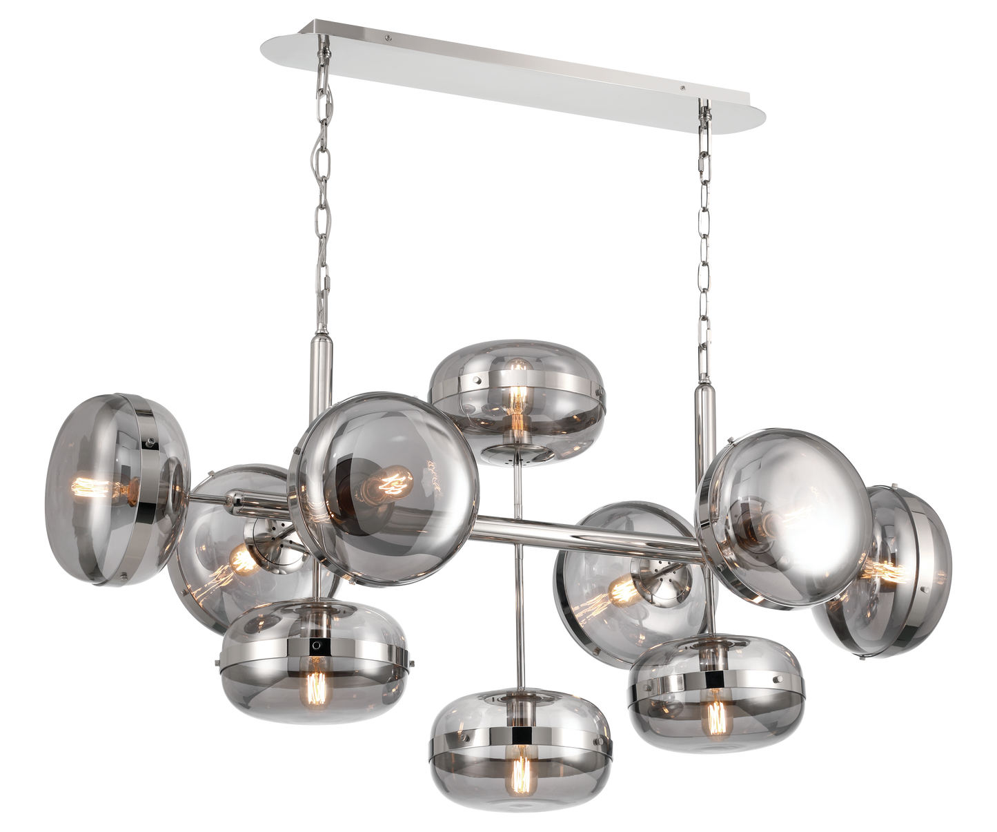 Nottingham 10 Light 55" Wide Linear Chandelier