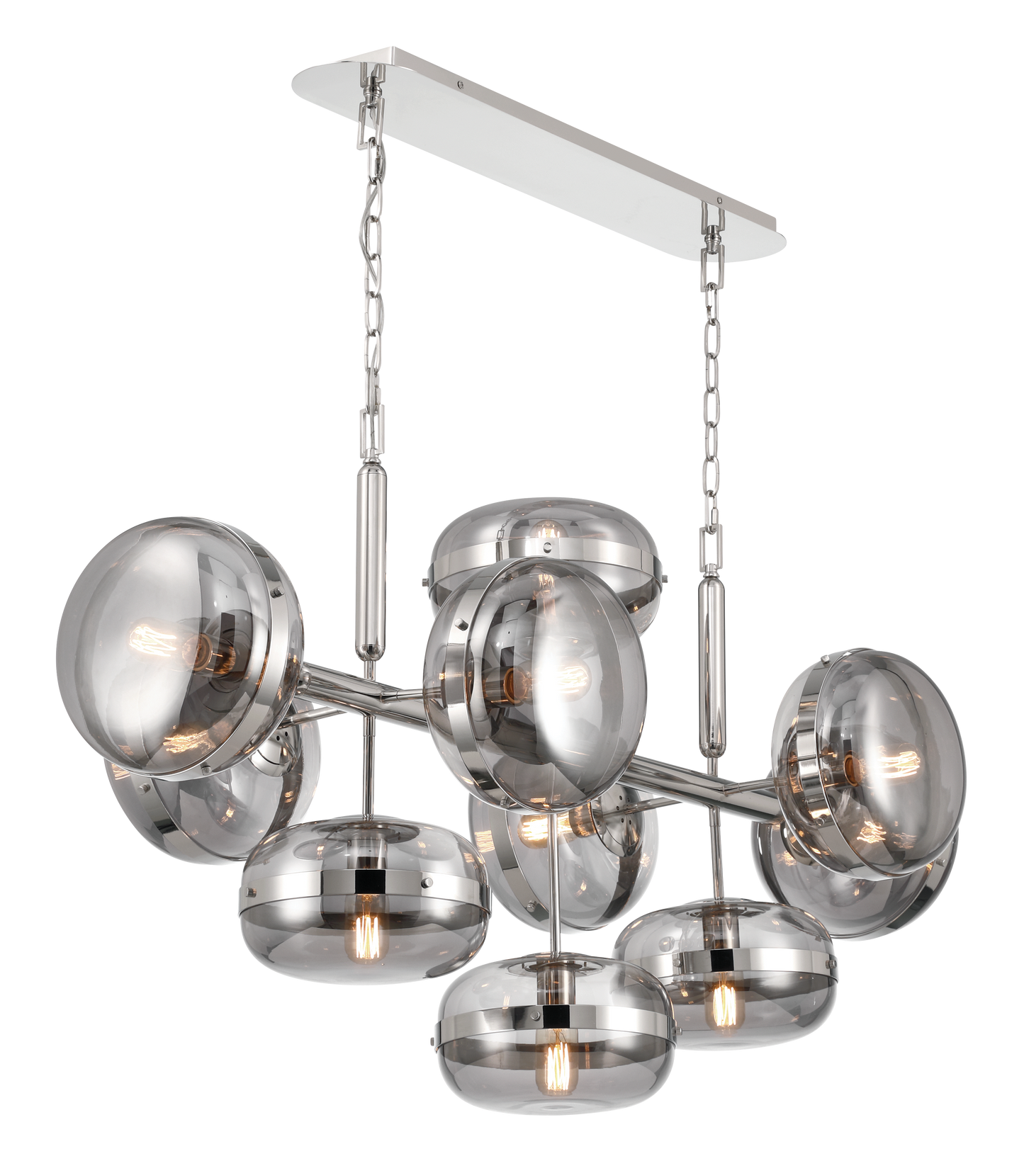 Nottingham 10 Light 55" Wide Linear Chandelier