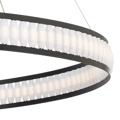 Forster 60" Wide LED Ring Chandelier - 1 Tier