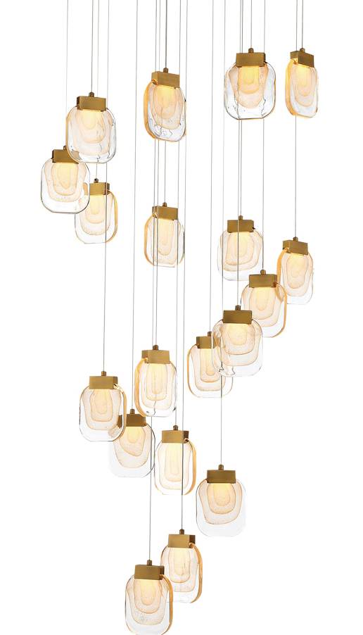 Paget 19 Light 29" Wide LED Multi Light Pendant