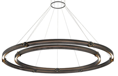 Admiral 4 Light 62" Wide LED Ring Chandelier - 2 Rings