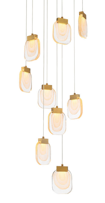 Paget 9 Light 20" Wide LED Multi Light Pendant
