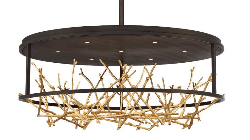 Aerie 31" Wide LED Abstract Drum Chandelier