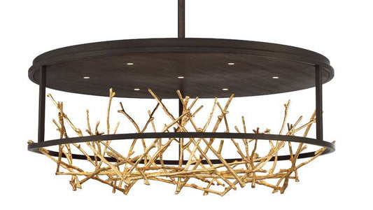 Aerie 31" Wide LED Abstract Drum Chandelier