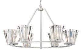 Ricca 6 Light 38" Wide Crystal Ring Chandelier