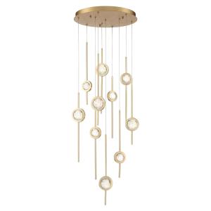 Barletta 10 Light 24" Wide LED Abstract Multi Light Pendant