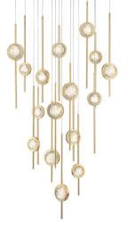 Barletta 16 Light 32" Wide LED Abstract Multi Light Pendant