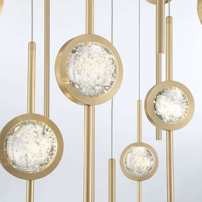 Barletta 16 Light 32" Wide LED Abstract Multi Light Pendant